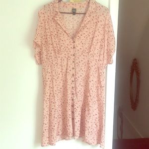 Wild Fable pink rose print dress